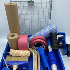 "Profi-Set", 18tlg. Malerwerkzeug- und Zubehör-Box