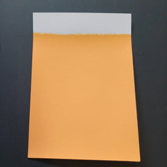 Orange - Handgestrichenes Farbmuster