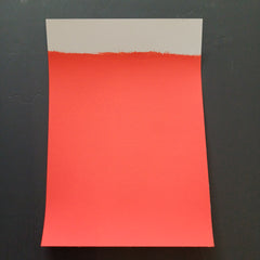 Rot - Handgestrichenes Farbmuster